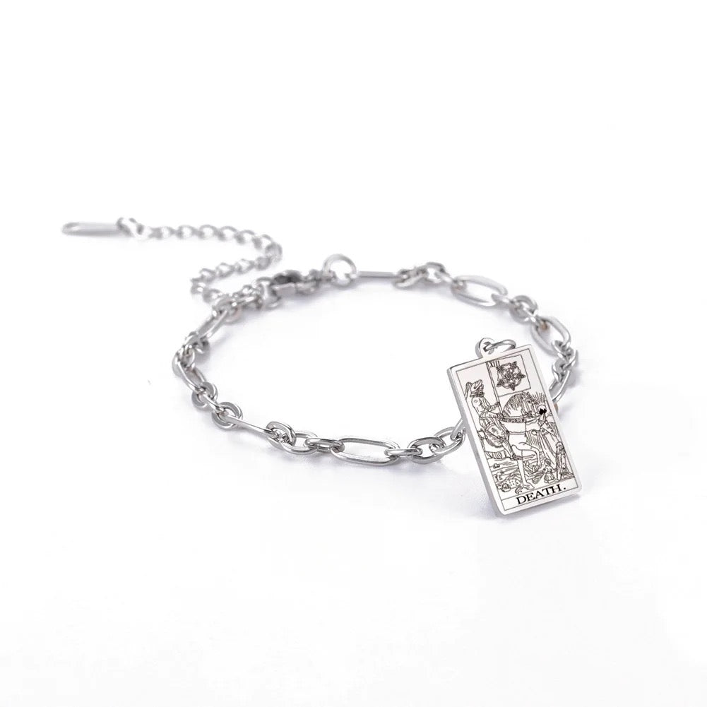 Death Tarot Bracelet (Silver Plated)- Limited Edition- By, Samantha Leigh