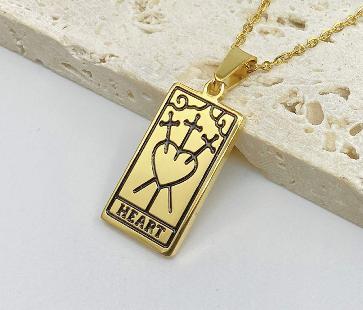 Heart Tarot Necklace (Gold Plated)- Limited Edition- By, Samantha Leigh