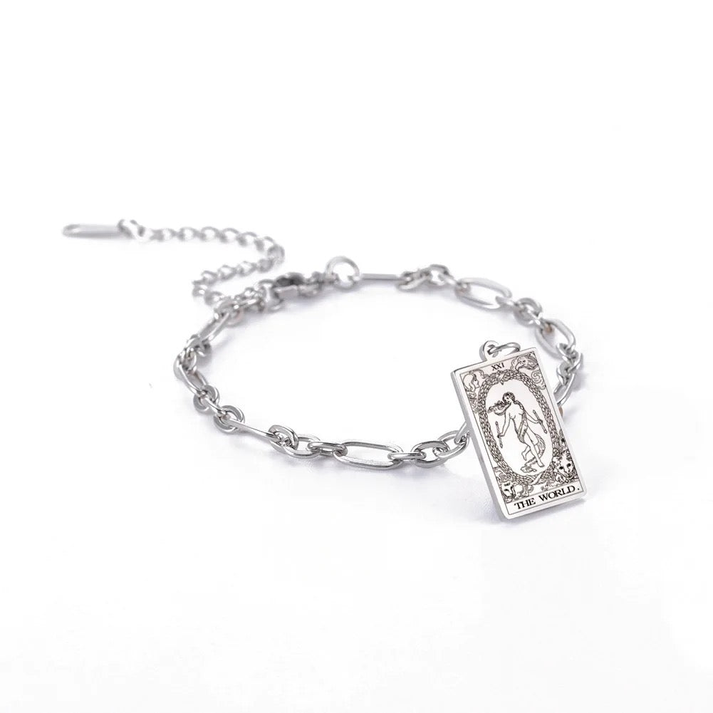 The World Tarot Bracelet (Silver Plated)- Limited Edition- By, Samantha Leigh