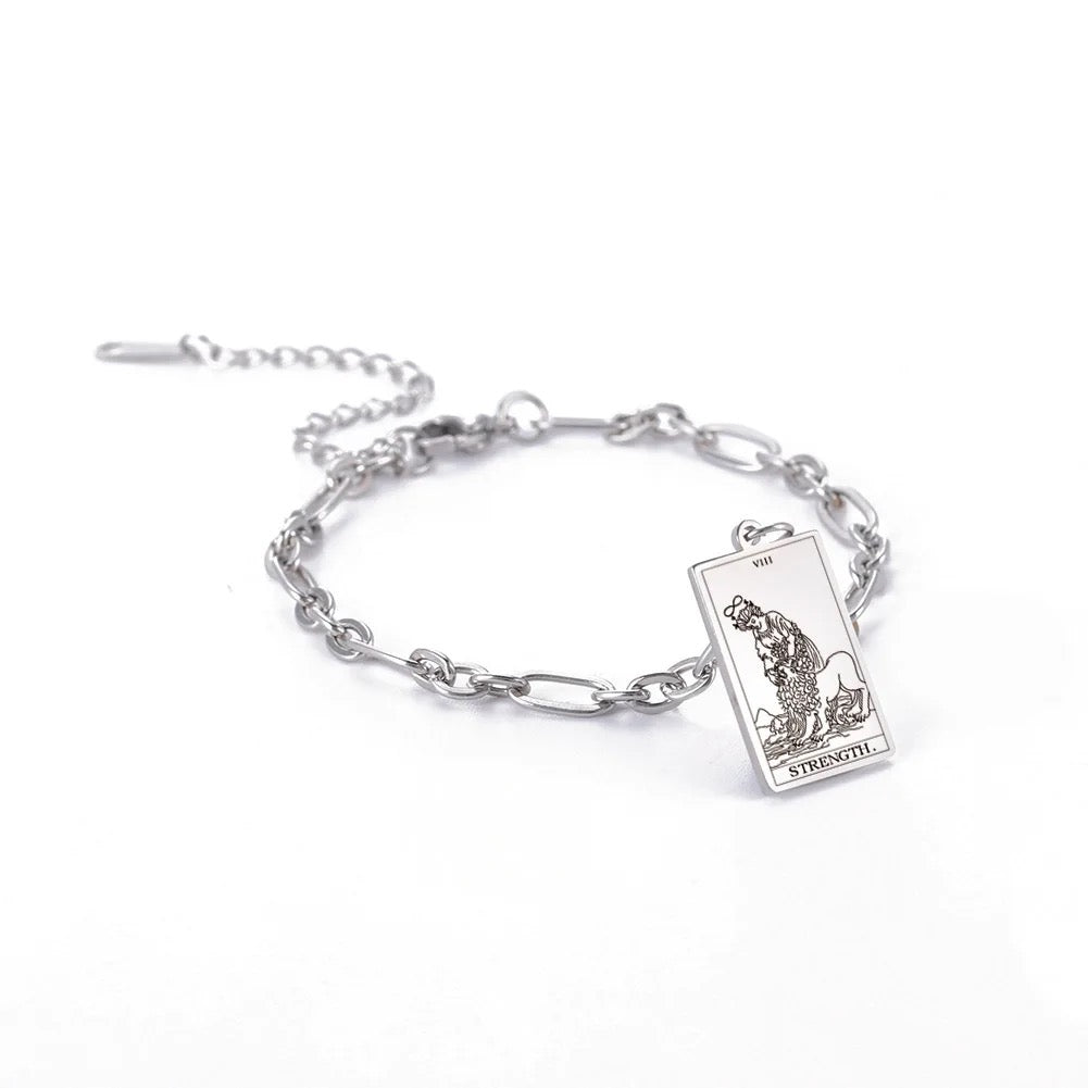 Strength Tarot Bracelet (Silver Plated)- Limited Edition- By, Samantha Leigh