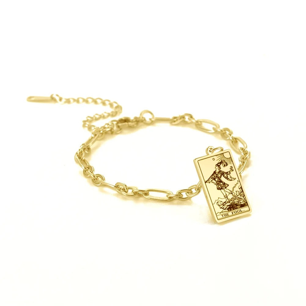 The Fool Tarot Bracelet (Gold Plated)- Limited Edition- By, Samantha Leigh