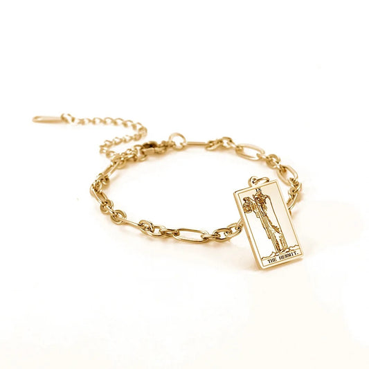 The Hermit Tarot Bracelet (Gold Plated)- Limited Edition- By, Samantha Leigh