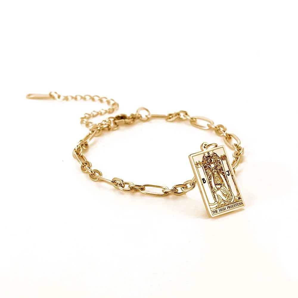 The High Priestess Tarot Bracelet (Gold Plated)- Limited Edition- By, Samantha Leigh