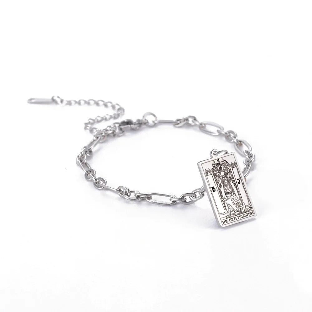 The High Priestess Tarot Bracelet (Silver Plated)- Limited Edition- By, Samantha Leigh