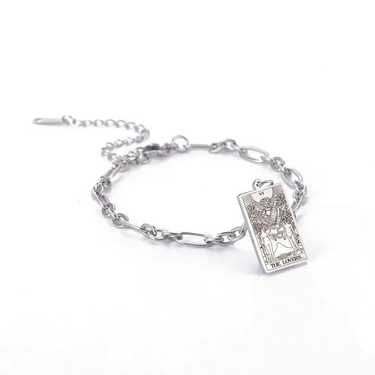 The Lovers Tarot Bracelet (Silver Plated)- Limited Edition- By, Samantha Leigh