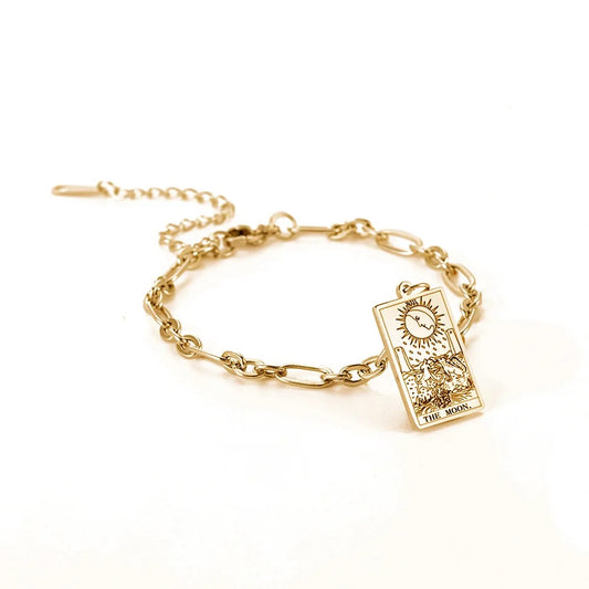 The Moon Tarot Bracelet (Gold Plated)- Limited Edition- By, Samantha Leigh