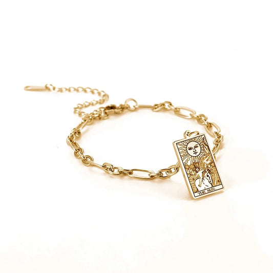 The Sun Tarot Bracelet (Gold Plated)- Limited Edition- By, Samantha Leigh