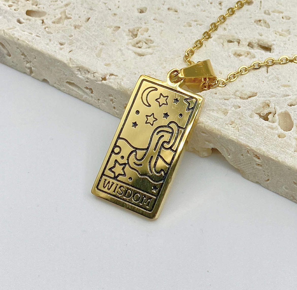 Wisdom Tarot Necklace (Gold Plated)- Limited Edition- By, Samantha Leigh